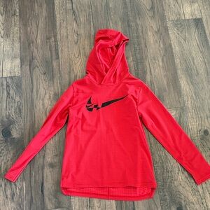 Nike Red Pullover with Black Swoosh